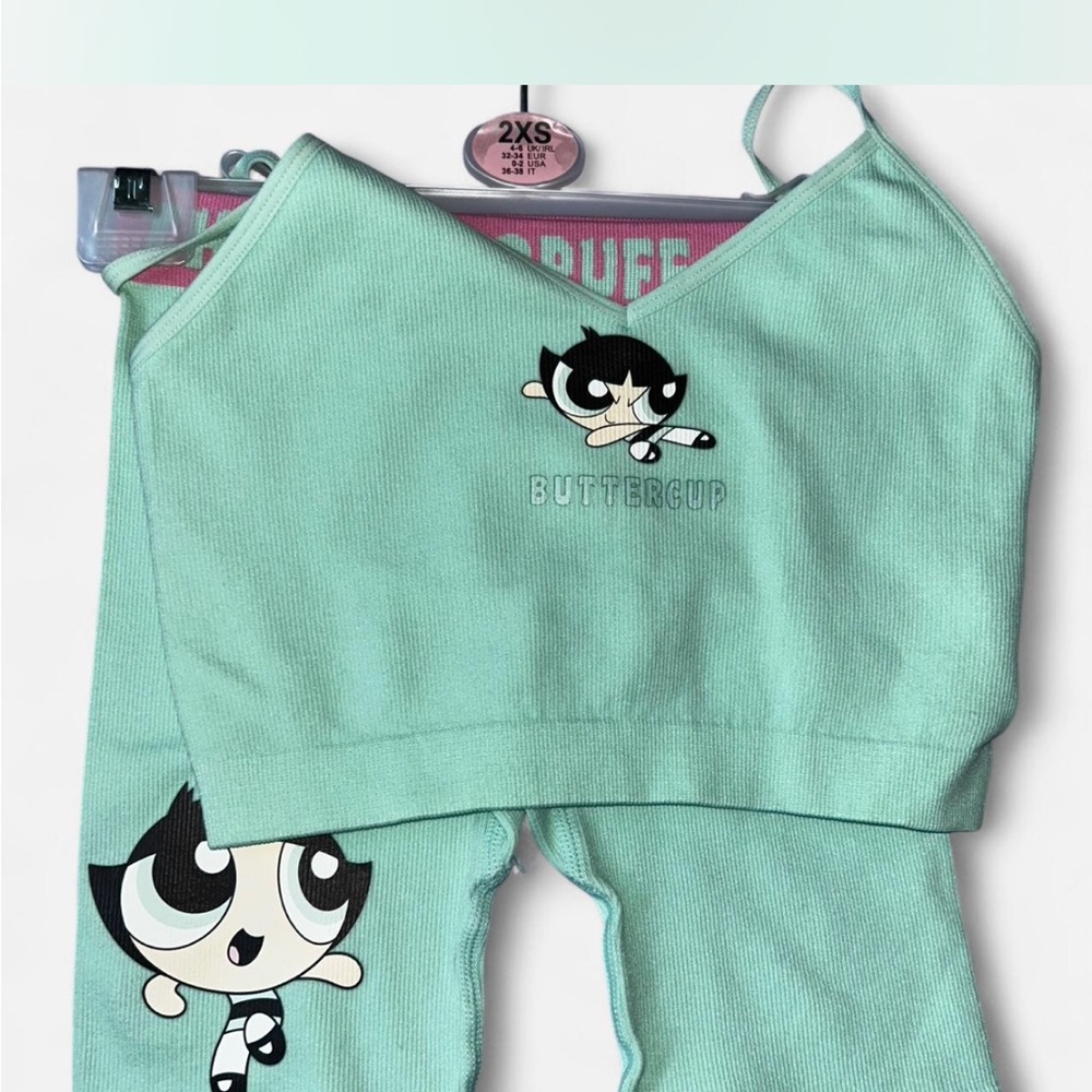 Primark Mint Green Powerpuff Girls Pajama Set